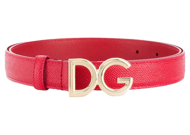 dolce and gabbana red belt