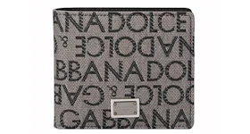 Dolce & Gabbana Logo Jacquard Wallet Beige/Black
