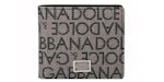 Dolce & Gabbana Portefeuille Jacquard Logo Beige/Noir