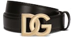 Dolce & Gabbana Logo Plaque Boucle Ceinture Noir