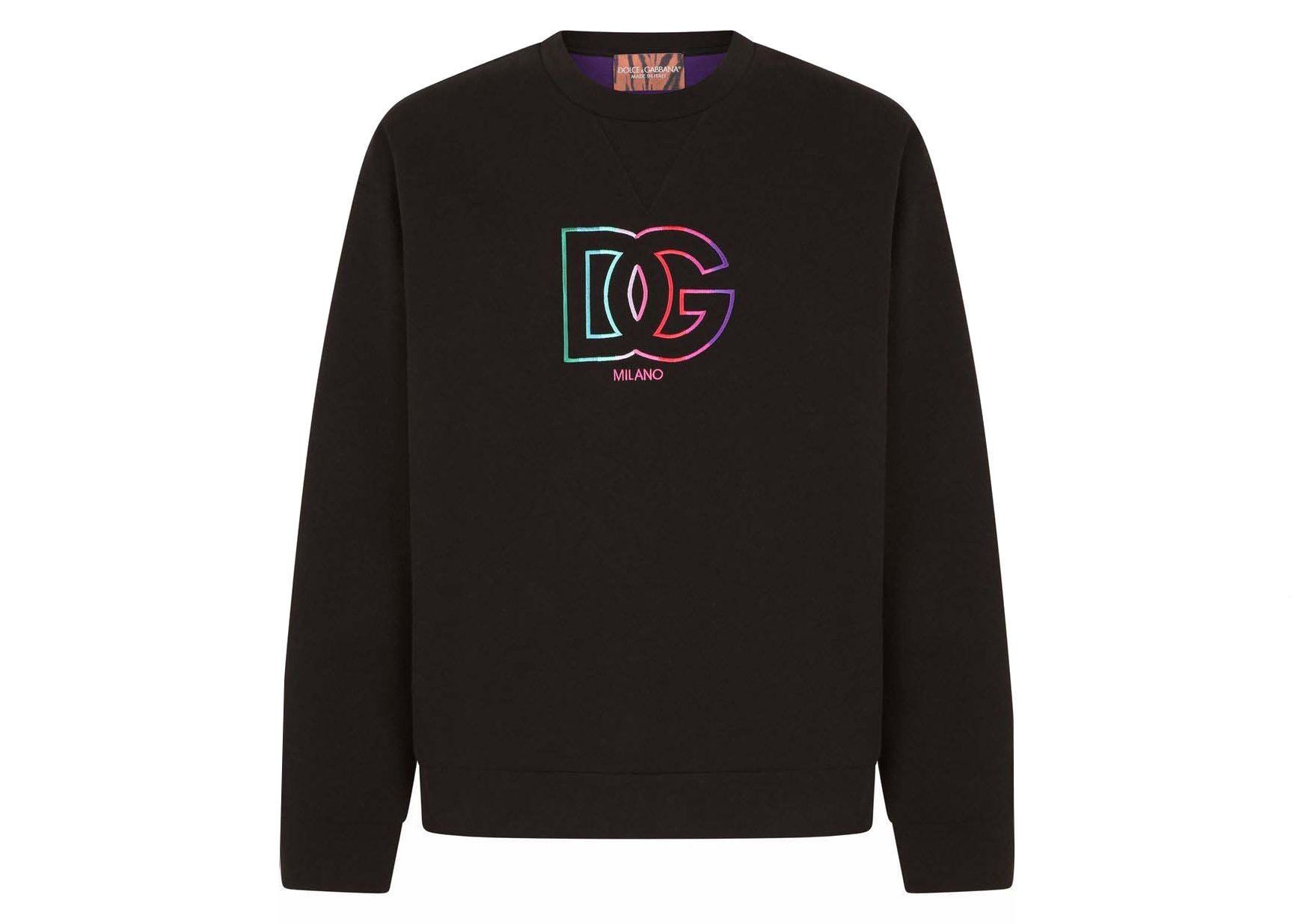 Dolce & Gabbana Logo Print Jumper Sweater Black Men's - SS22 - US
