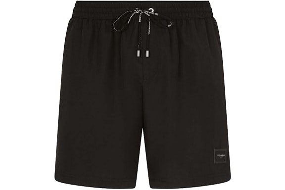 Dolce & Gabbana Costume da bagno medio logato nero