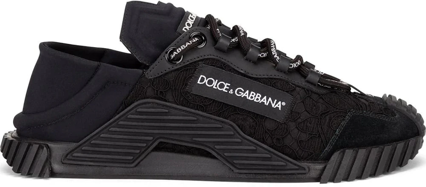 Dolce & Gabbana NS1 Low Top Black Lace (Women's) - CK1837AX37280999 - US