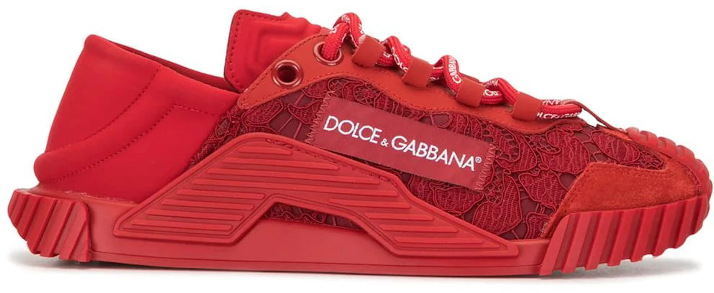 Dolce & Gabbana NS1 Low Top Red Lace (Women's) - CK1754AX37280304 - US
