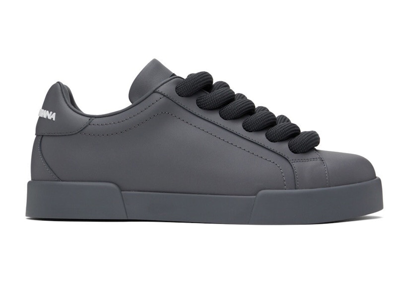 Pre-owned Dolce & Gabbana Men's Portofino Sneaker Sneakers In Grey