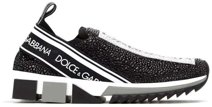 Dolce & Gabbana Sorrento Slip On White Black (Women's) - CK1823AW478 - US