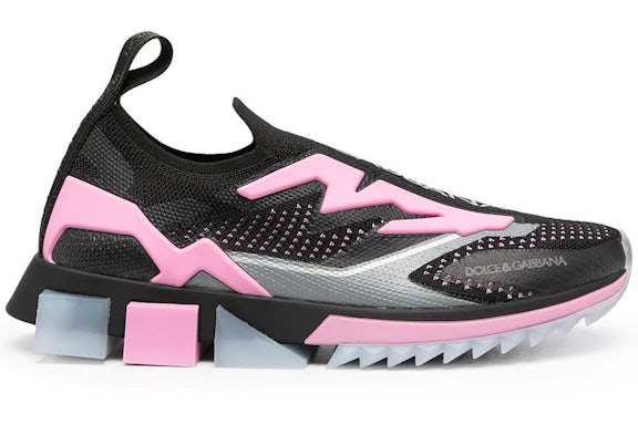 Dolce & Gabbana Sorrento Slip On Schwarz Rosa (Damen)