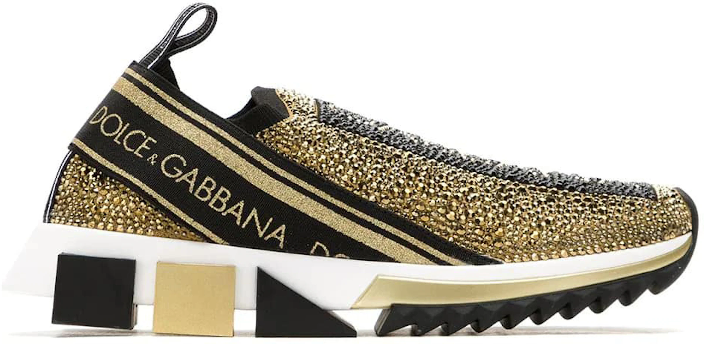 Dolce & Gabbana Sorrento Slip On Gold Crystal (Women's) - CK1644AZ293 - US