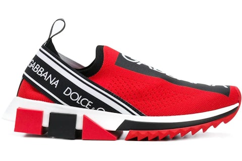 Dolce Gabbana Sorrento Slip On Red Black (Women's