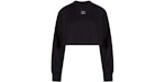 Sudadera Dolce & Gabbana Mujer Crop Fit Cotton DG Patch Negro