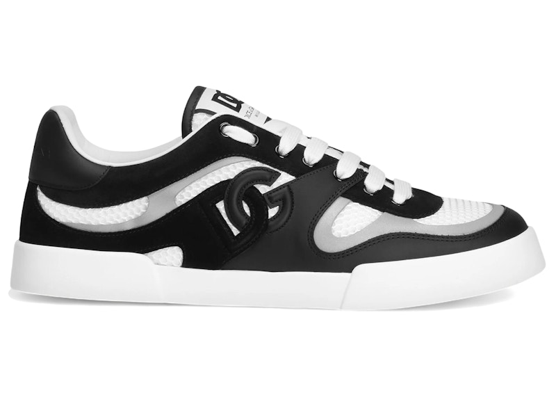Dolce & Gabbana Portofino Sneaker White Black Reflective Men's