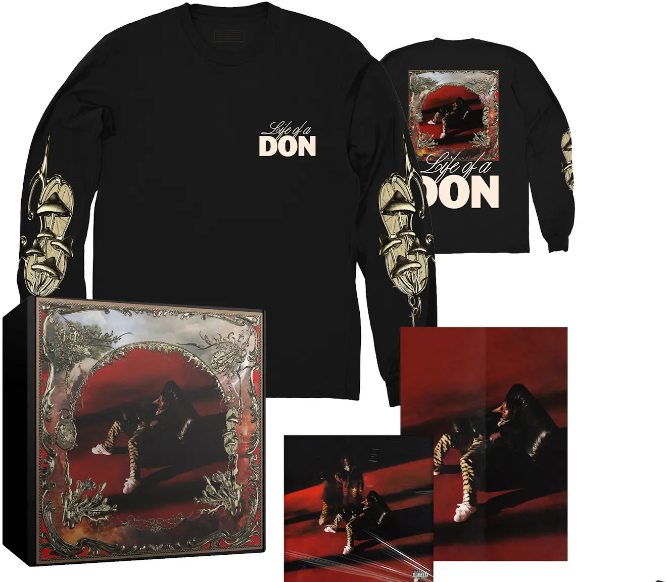 Don Toliver Life of a Don Album Box Set w/ Longsleeve Black FW21 CN