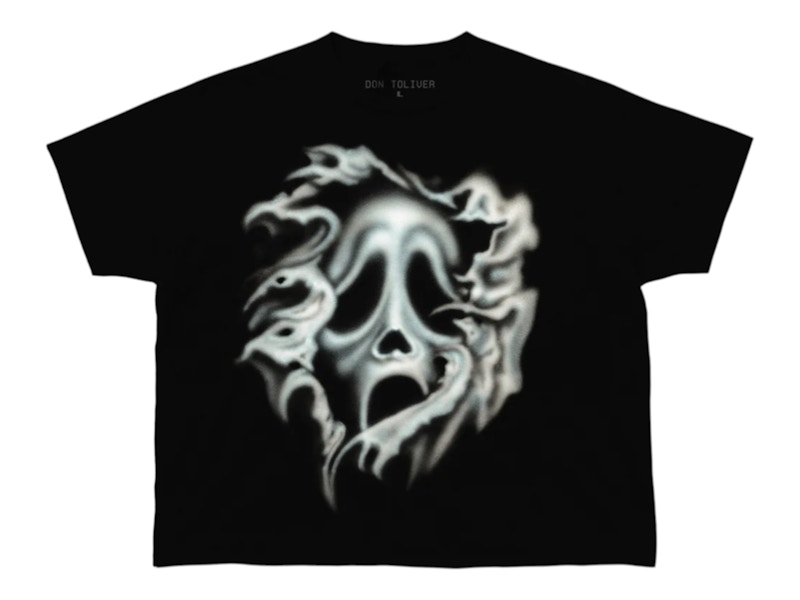 Don Toliver x Scream x CJ Airbrush Ghostface Tee Black Men's
