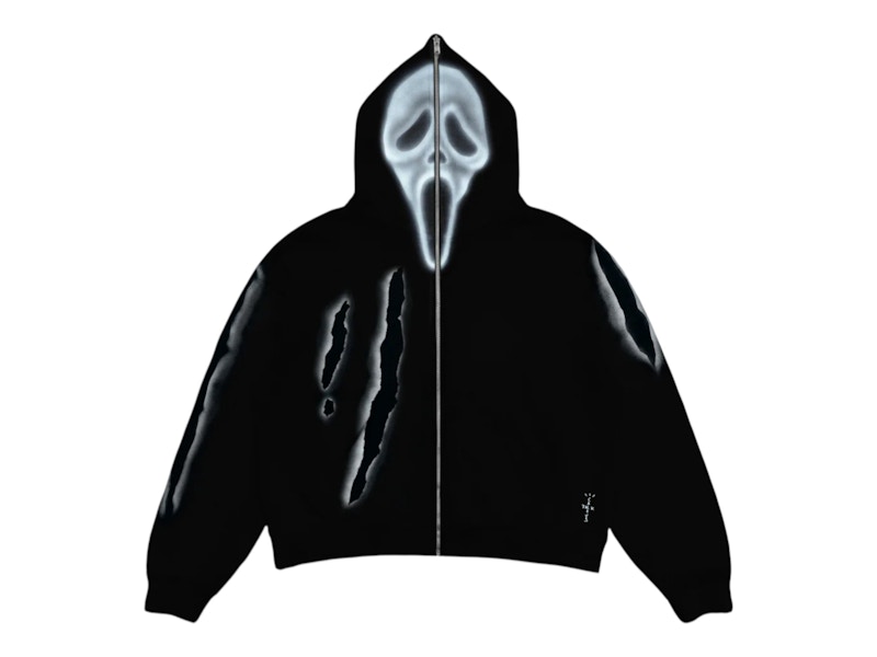 Don Toliver x Scream x CJ Full Zip Slasher Hoodie Black Men's