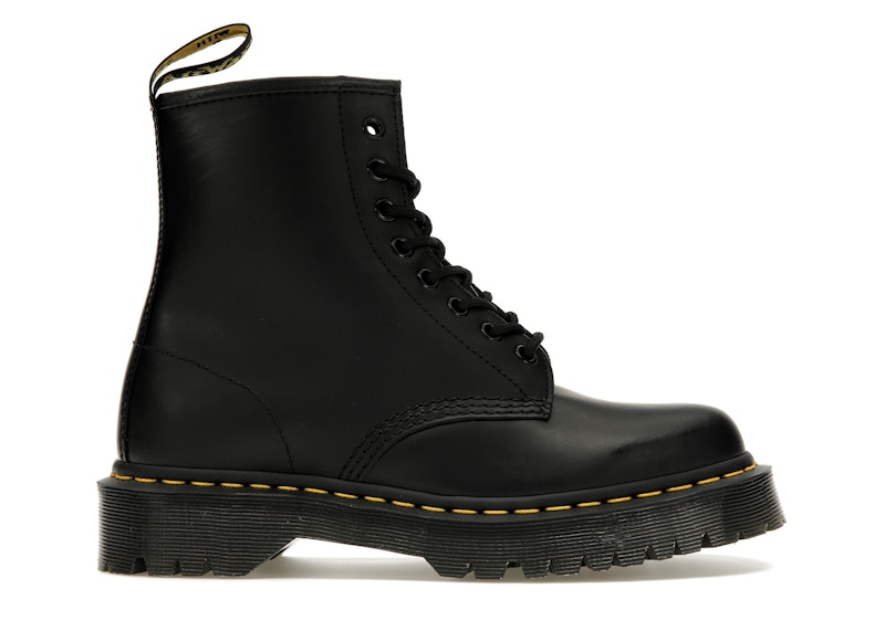 Pre-owned Dr. Martens' Men's Dr. Martens 1460 Bex Smooth Leather Boot Vintage Smooth Sneakers In Black