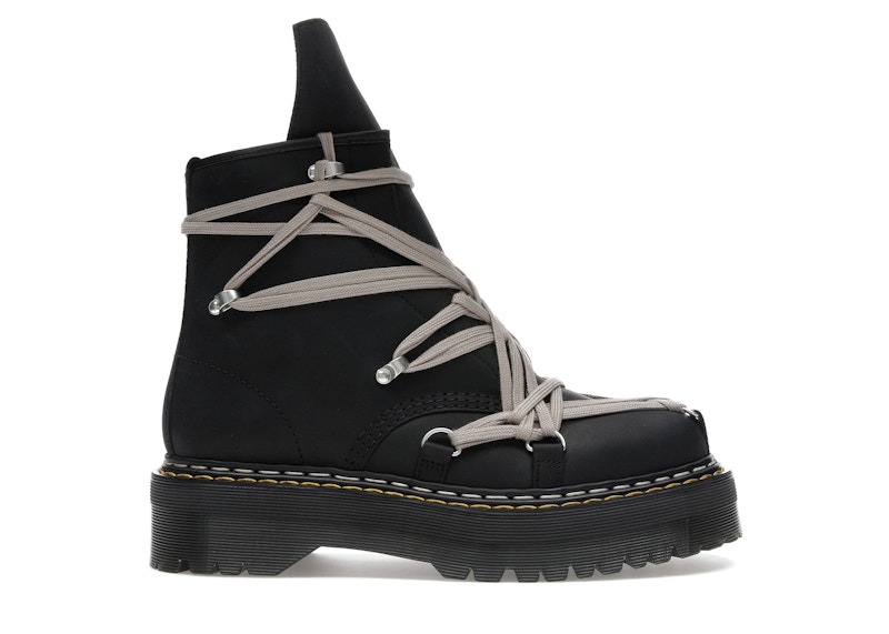 Pre-owned Dr. Martens 1460 Drkshdw Quad Sole Mega Lace Boot Rick Owens (women's) Sneakers In Black