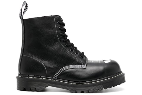 Martens 1460 Pascal Bex Exposed Steel Toe Lace Up Boots Noir Homme