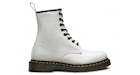 Dr. Martens 1460 Stivale Stringato in Pelle Liscia Bianco