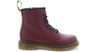 Stivali stringati Dr. Martens 1460 Softy in pelle rosso ciliegia (GS)