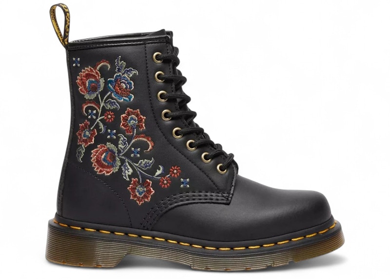 Martens 1460 Vonda Genix Nappa Leather Lace Up Boot Black