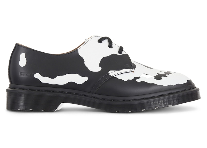 Dr. Martens 1461 3-Eye Shoe Supreme Skull Black White Men's
