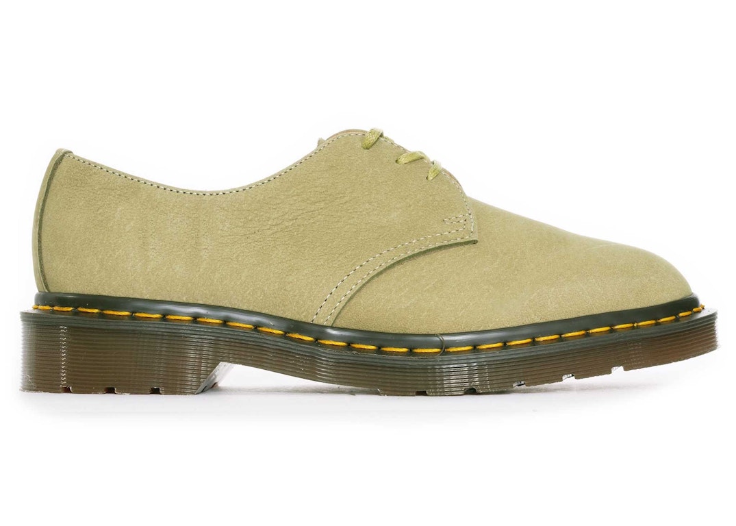 Pre-owned Dr. Martens' Dr. Martens 1461 Made In England Nubuck Leather Oxford Green