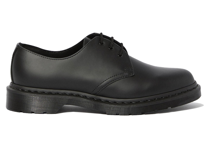 Pre-owned Dr. Martens' Men's Dr. Martens 1461 Mono Smooth Leather Oxford Sneakers In Black