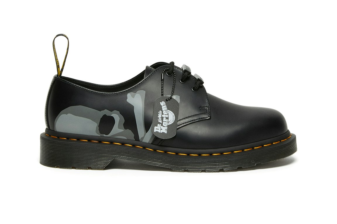 Pre-owned Dr. Martens 1461 Oxford Bape X Mastermind In Black