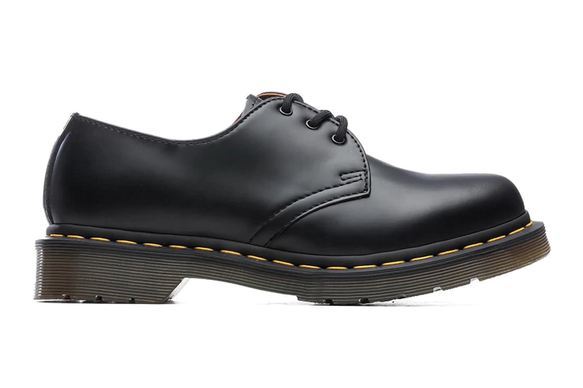 Pre-owned Dr. Martens 1461 Smooth Leather Oxford Black (women's) In Black/black Smooth