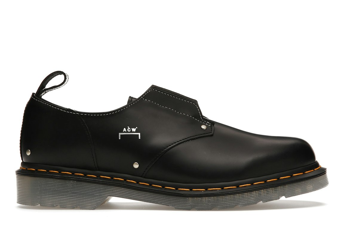 Pre-owned Dr. Martens 1461 Work Shoe A Cold Wall Black In Black/black