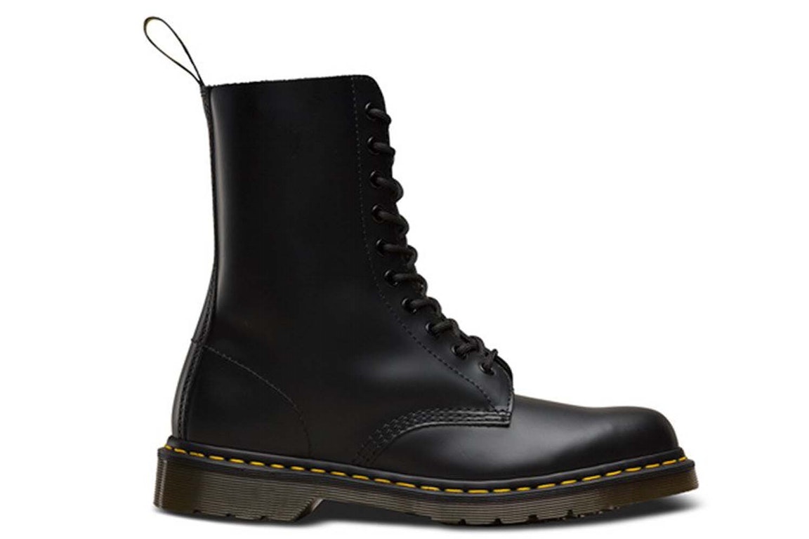 Pre-owned Dr. Martens 1490 Black Smooth Leather