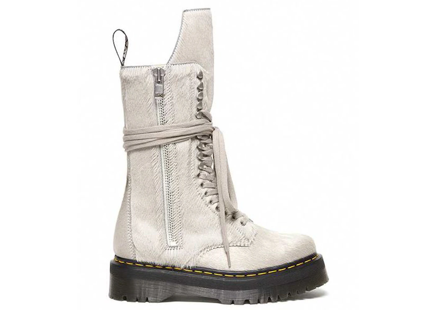 Dr. Martens 1918 Ro Hair On Lace Up Strobe Calf Length Platform Boot ...