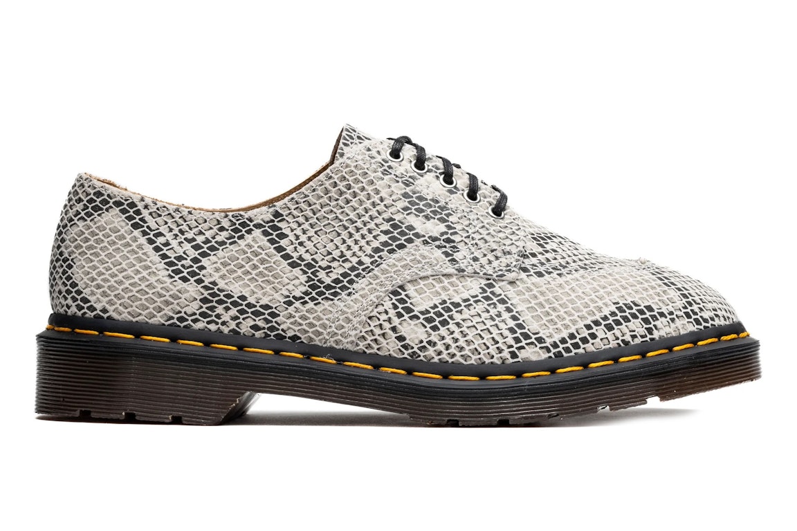 Pre-owned Dr. Martens 2046 Oxford Python Print In Sand/black
