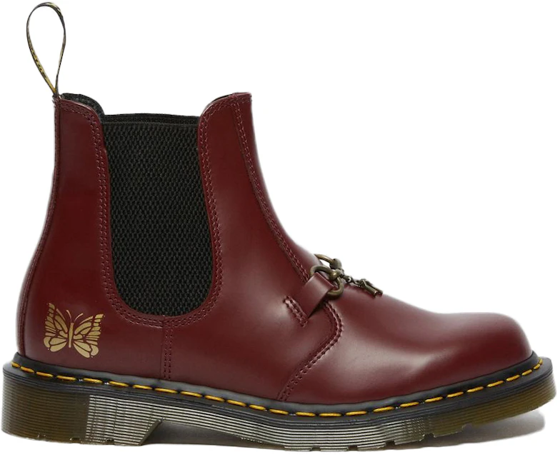 Dr. Martens 2976 Snaffle Boots Needles Cherry Red - 26908600 - US