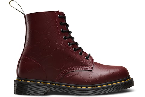 Martens 8-Eye Boot Bape Oxblood Men's 23568600 US