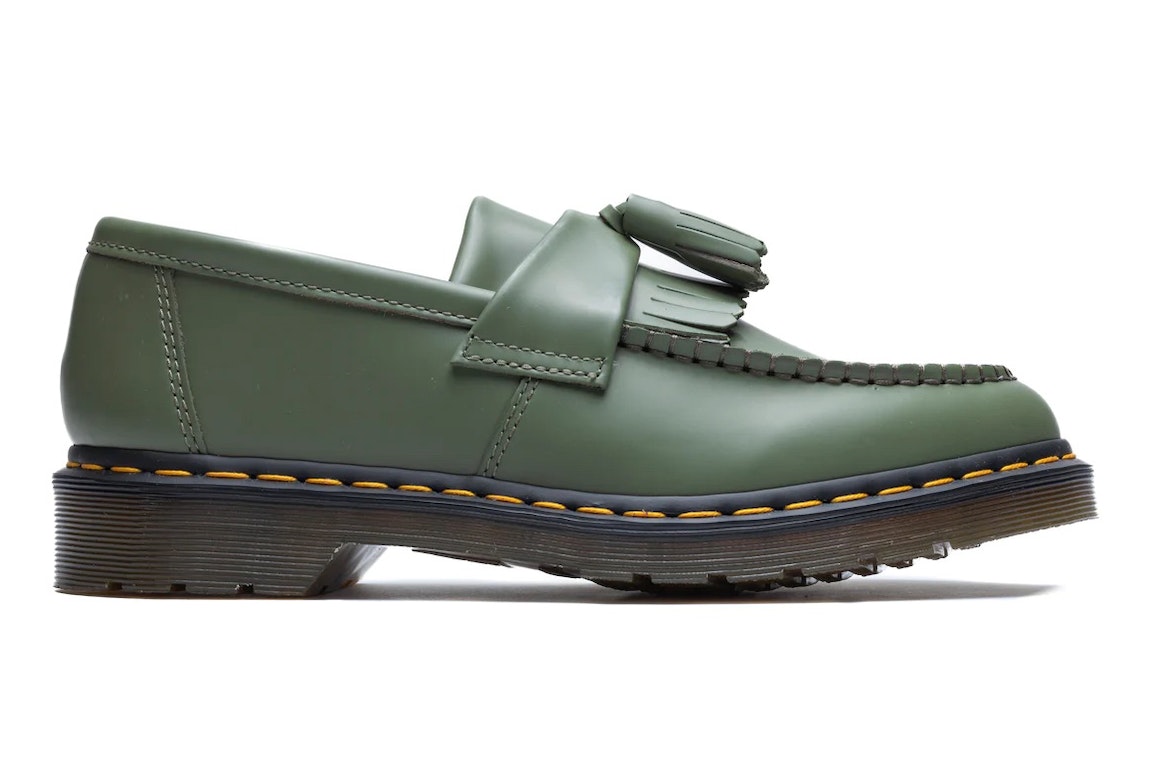 Pre-owned Dr. Martens Adrian Tassel Loafer Khaki Green In Khaki/green Smooth