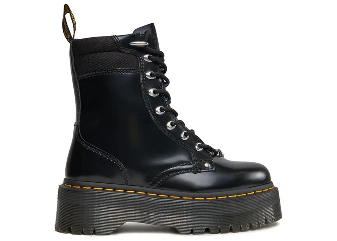 Platform Boots Black Sole Doc Martens Dr Martens Jadon 8-Eye