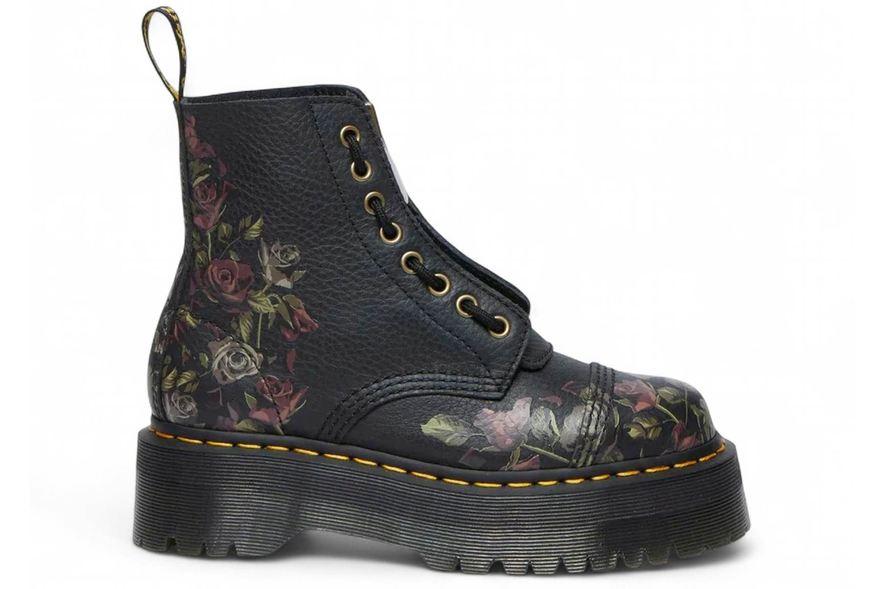 Dr. Martens Sinclair Decayed Roses Tumbled Nappa Leather Lace Up Boot ...