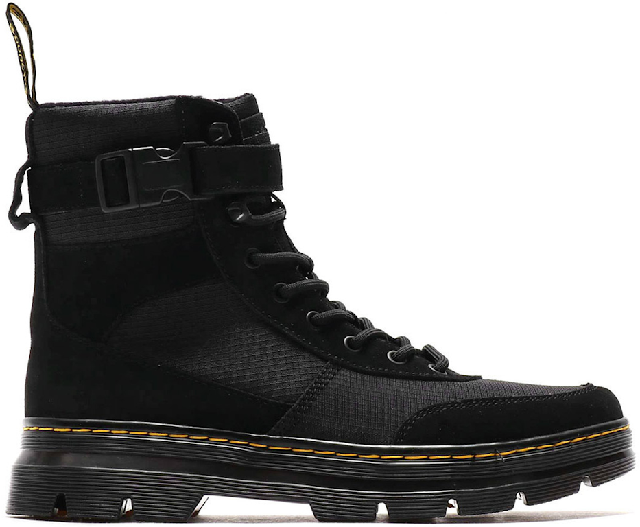 Pre-owned Dr. Martens' Dr. Martens Tract Combs Atmos Lab Black Buckle In Black/black