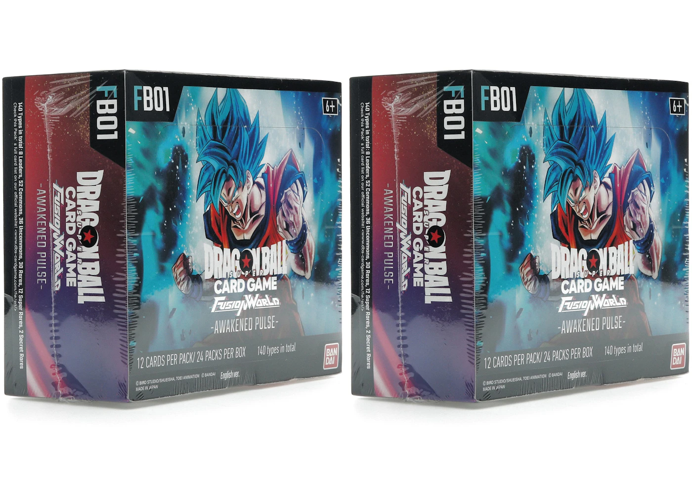 Dragon Ball Z Fusion World Awakened Pulse FB01 Booster Box (English) 2x Lot - US Dragon Ball Z Fusion World Awakened Pulse FB01 Booster Box (English) 2x Lot - US