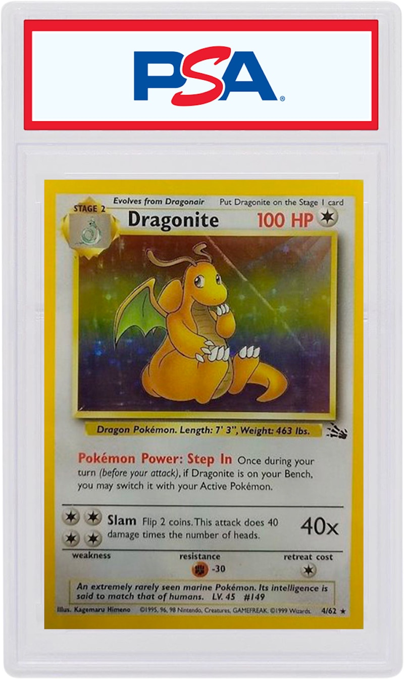 Dragonite-Holo 1999 Pokemon TCG Fossil #4/62 - 1999 - US