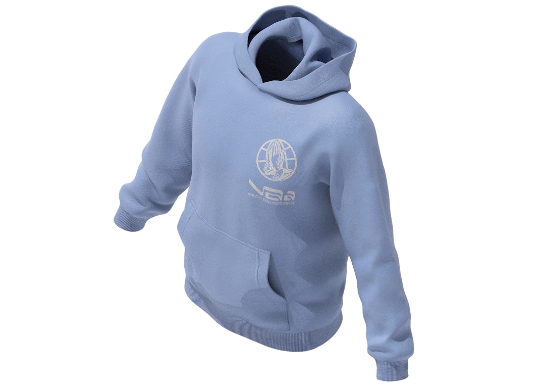 Pre-owned Drake Air  Quotes Hoodie Pale Blue