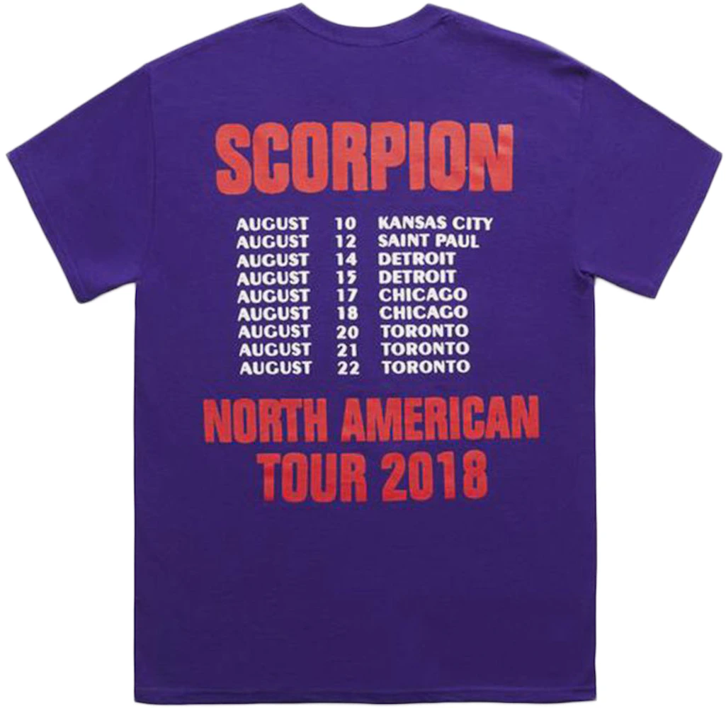 forbruge midnat Oceanien Drake Scorpion City Tour T-shirt Purple メンズ - JP