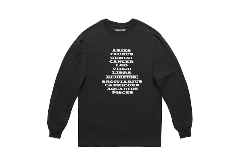 Drake Zodiac L/S Tshirt Black Uomo IT