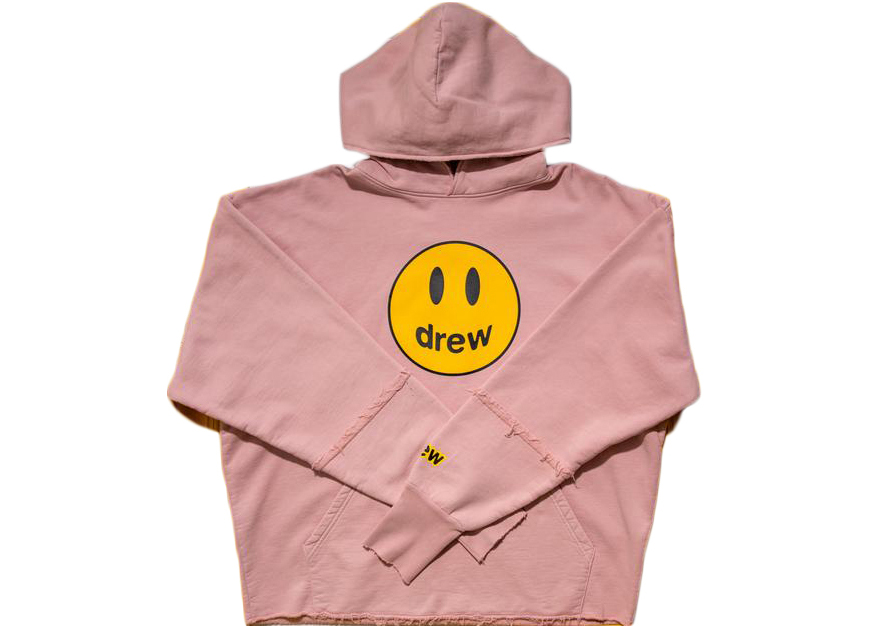 drew house mascot deconstructed hoodie dusty rose Men's - SS21 - US