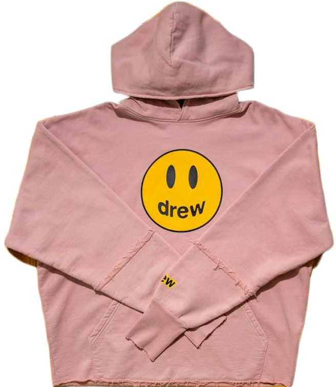 drew house mascot deconstructed hoodie dusty rose - SS21