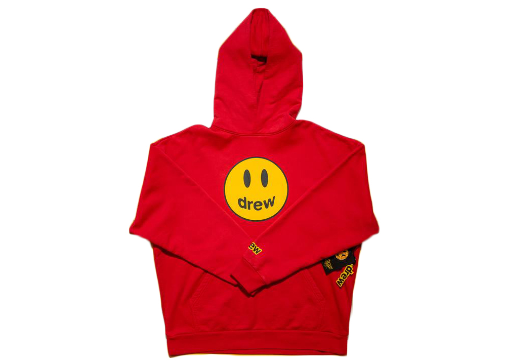 drew house mascot hoodie red Men's - SS21 - US