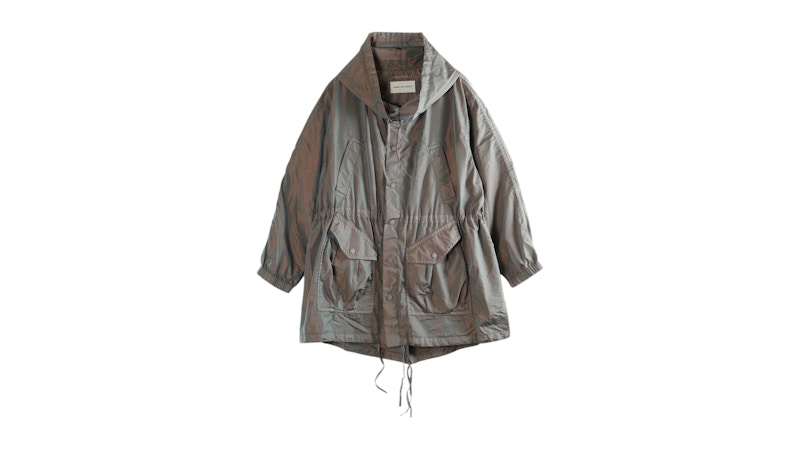Dries Van Noten Changeant Overdye Jacket Sky