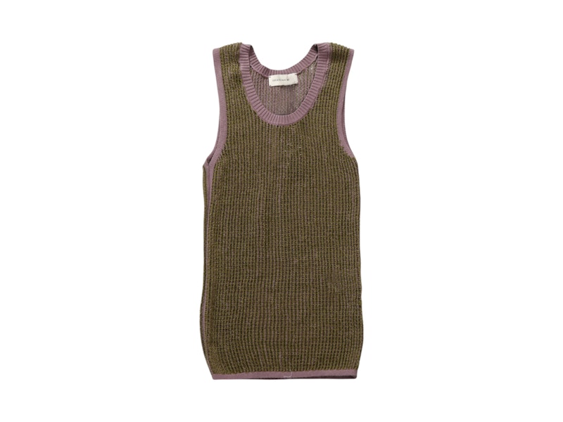 Pre-owned Dries Van Noten Women's Knitted Tank Top In Mauve