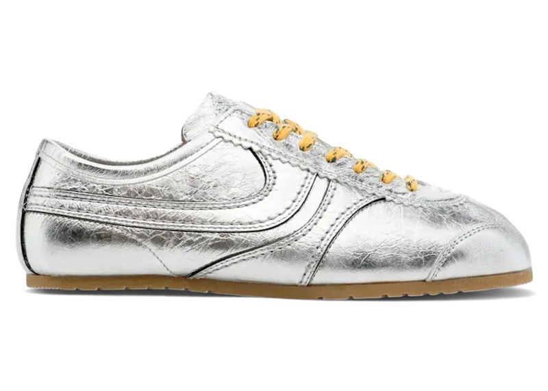 Pre-owned Dries Van Noten Metallic Sneakers (women's) In Silver
